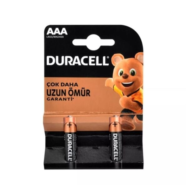 Duracell AAA İnce Kalem Alkalin Pil 2'li Paket