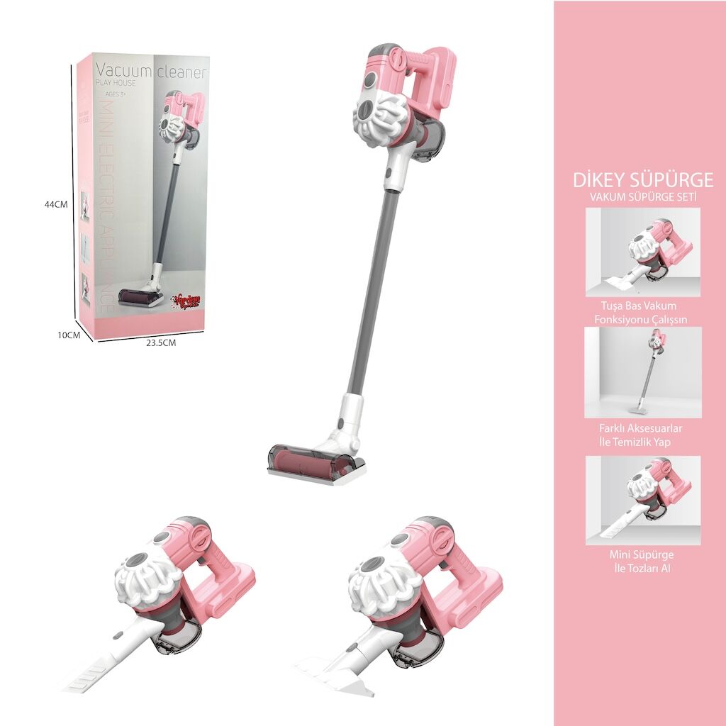 Vardem Pembe Elektrikli Süpürge 3'ü 1 Arada - LS8807C