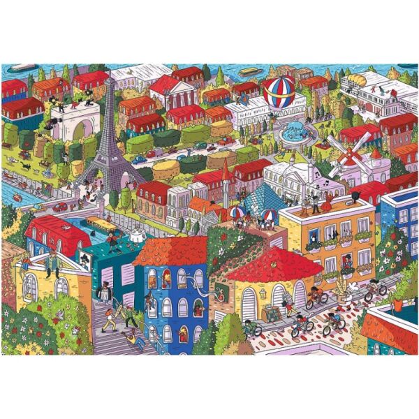 Trefl 1000 Parça Puzzle Paris Fransa (68,3x48cm)