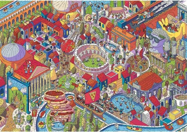Trefl 1000 Parça Puzzle - Roma İtalya (68,3 x 48 cm)
