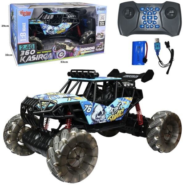 Vardem 1:8 Şarjlı Buharlı Kasırga Uzaktan Kumandalı Off-Road Araba - 10696