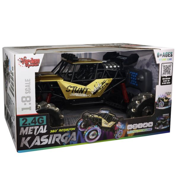 Vardem Uzaktan Kumandalı 2.4G Full Fonksiyon 1:8 Off-Road Şarjlı Buharlı Kasırga Metal Araba