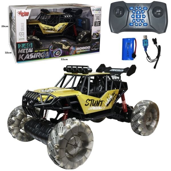 Vardem Uzaktan Kumandalı 2.4G Full Fonksiyon 1:8 Off-Road Şarjlı Buharlı Kasırga Metal Araba