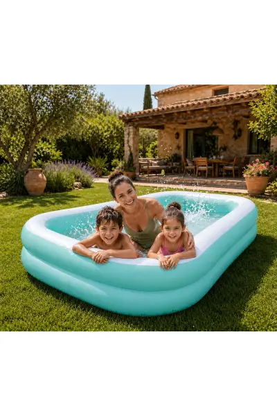 İntex Aqua Swim Central Şişme Aile Havuzu 229x152x48 cm - 57181