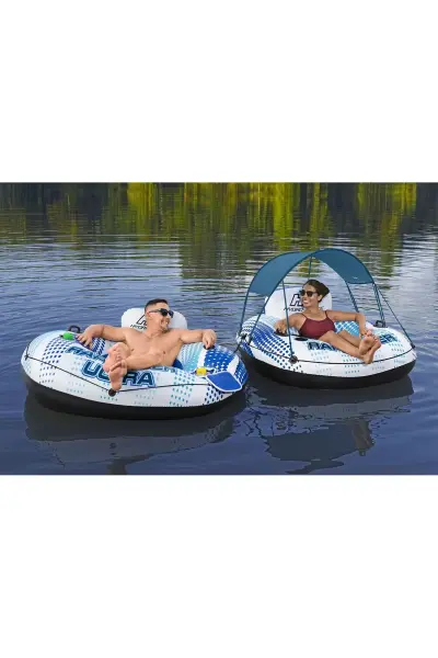 Bestway Fileli Tutmalı Rapid Simit Şezlong 165x148 cm - 43726