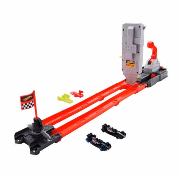 Hot Wheels Formula 1 Hızlı Başlangıç Pist Seti Ve 1:64 Ölçekli 2 Metal F1 Arabası