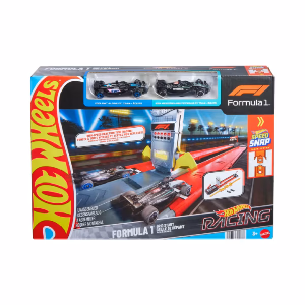 Hot Wheels Formula 1 Hızlı Başlangıç Pist Seti Ve 1:64 Ölçekli 2 Metal F1 Arabası