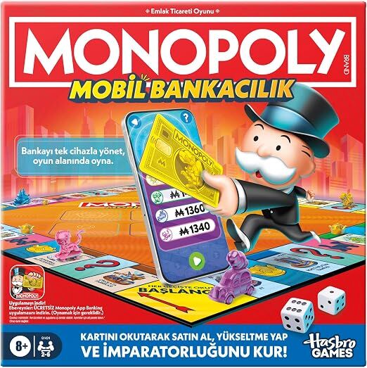 Monopoly Mobil Bankacılık Kutu Oyunu – Uygulama Destekli Yeni Nesil Eğlence!