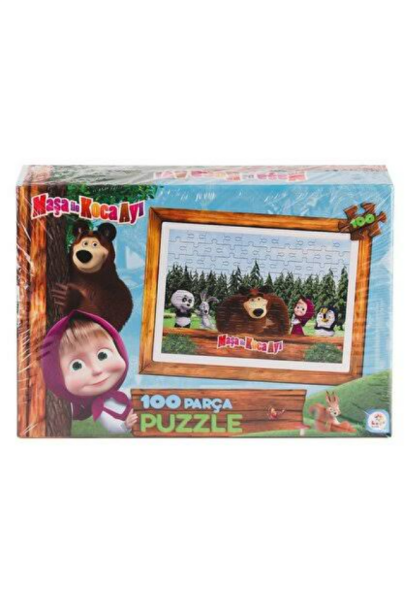 Laço Kids Masha ve Koca Ayı 100 Parça Çocuk Puzzle - Ms7966