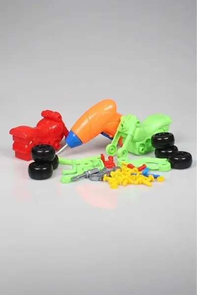 Birlik Oyuncak 3D Matkap Seti Sök Tak Araçlar - Matkap + 2 Adet Kaliteli AA Pil Dahil Paket