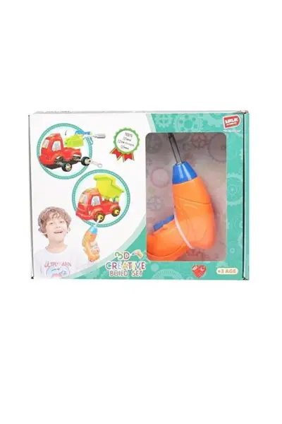 Birlik Oyuncak 3D Matkap Seti Sök Tak Araçlar - Matkap + 2 Adet Kaliteli AA Pil Dahil Paket