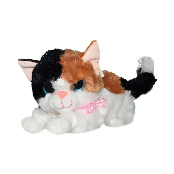 30 Cm Miyavlayan Sesli Peluş Kedi – Sevimli Oyun ve Uyku Arkadaşı 3 Renk