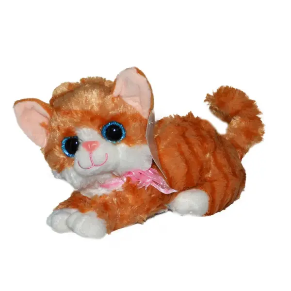 30 Cm Miyavlayan Sesli Peluş Kedi – Sevimli Oyun ve Uyku Arkadaşı 3 Renk