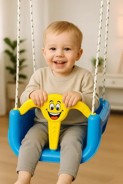 Kette Emniyet Kemerli Ön Barlı İpli Bebek & Çocuk Salıncağı