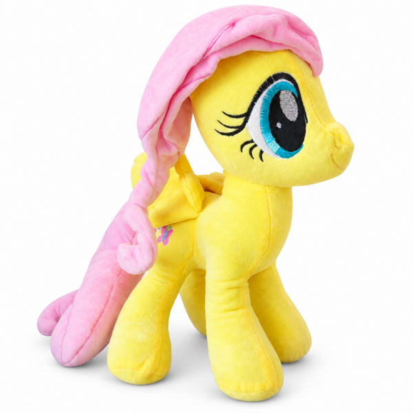 Sarı Kanatlı Peluş Pony 40 cm – Pembe Yeleli