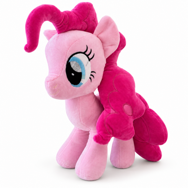 Pembe Peluş Pony 40 cm – Fuşya Yeleli