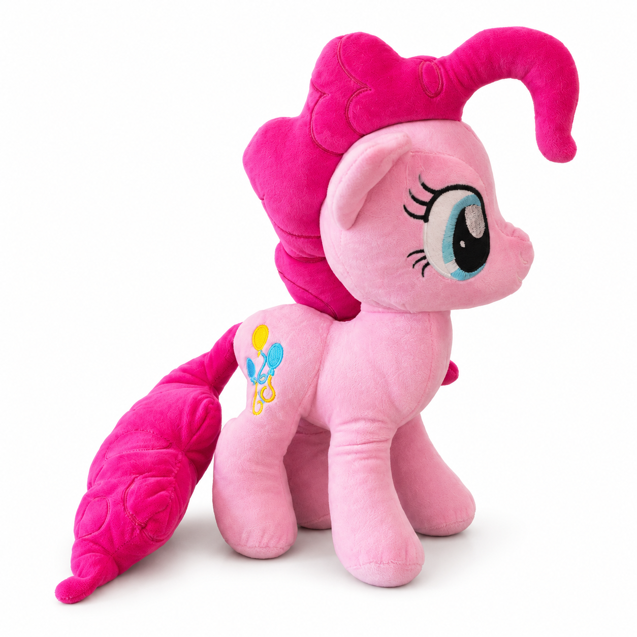 Pembe Peluş Pony 40 cm – Fuşya Yeleli