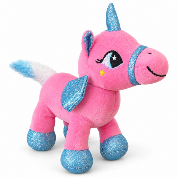 Pembe Kanatlı Unicorn Peluş Pony 24 cm
