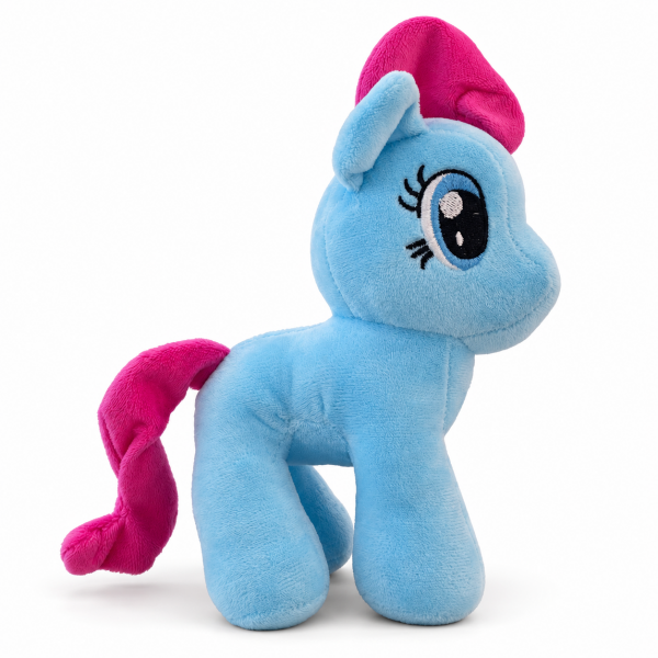Peluş Midilli Pony Oyuncak 25 × 20 cm – Mavi