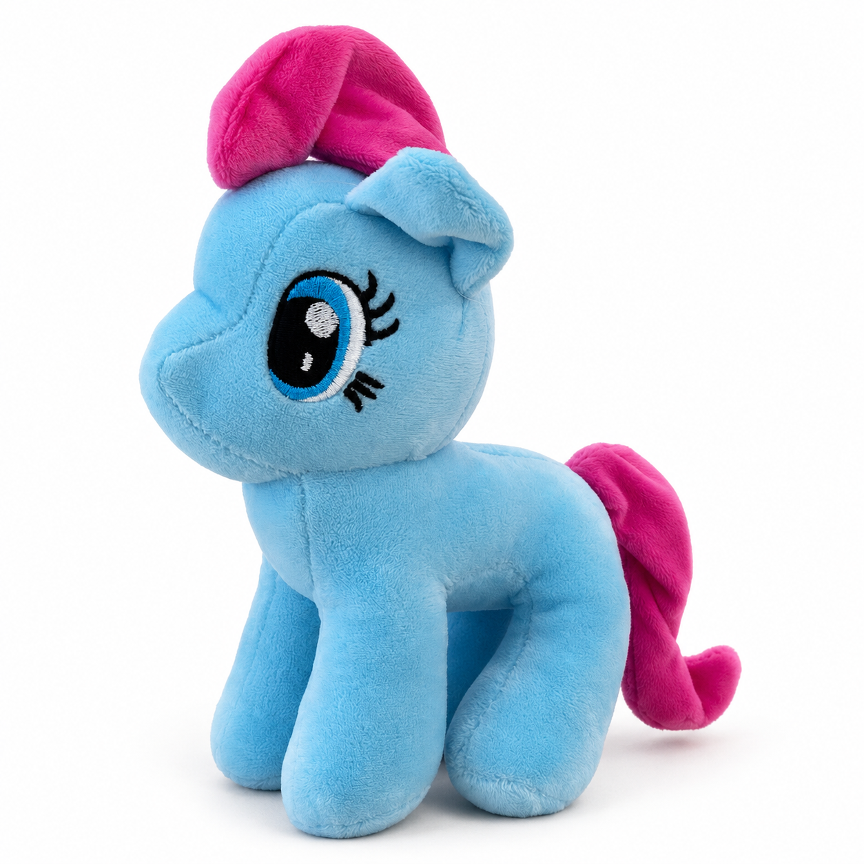 Peluş Midilli Pony Oyuncak 25 × 20 cm – Mavi