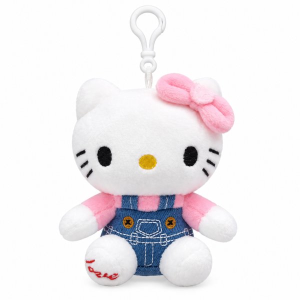 Fiyonklu Kedicik Peluş Anahtarlık ve Çanta Aksesuarı 12 cm