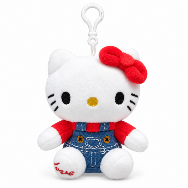 Fiyonklu Kedicik Peluş Anahtarlık ve Çanta Aksesuarı 12 cm