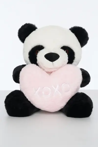 Kalpli Panda Peluş Oyuncak 60 cm | Pufu Toys