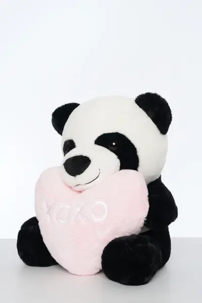 Kalpli Panda Peluş Oyuncak 60 cm | Pufu Toys