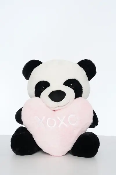 Kalpli Panda Peluş Oyuncak 60 cm | Pufu Toys