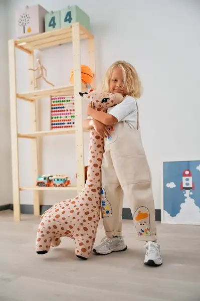 Pufu Toys Zürafa Peluş Oyuncak ve Yastık 100 cm