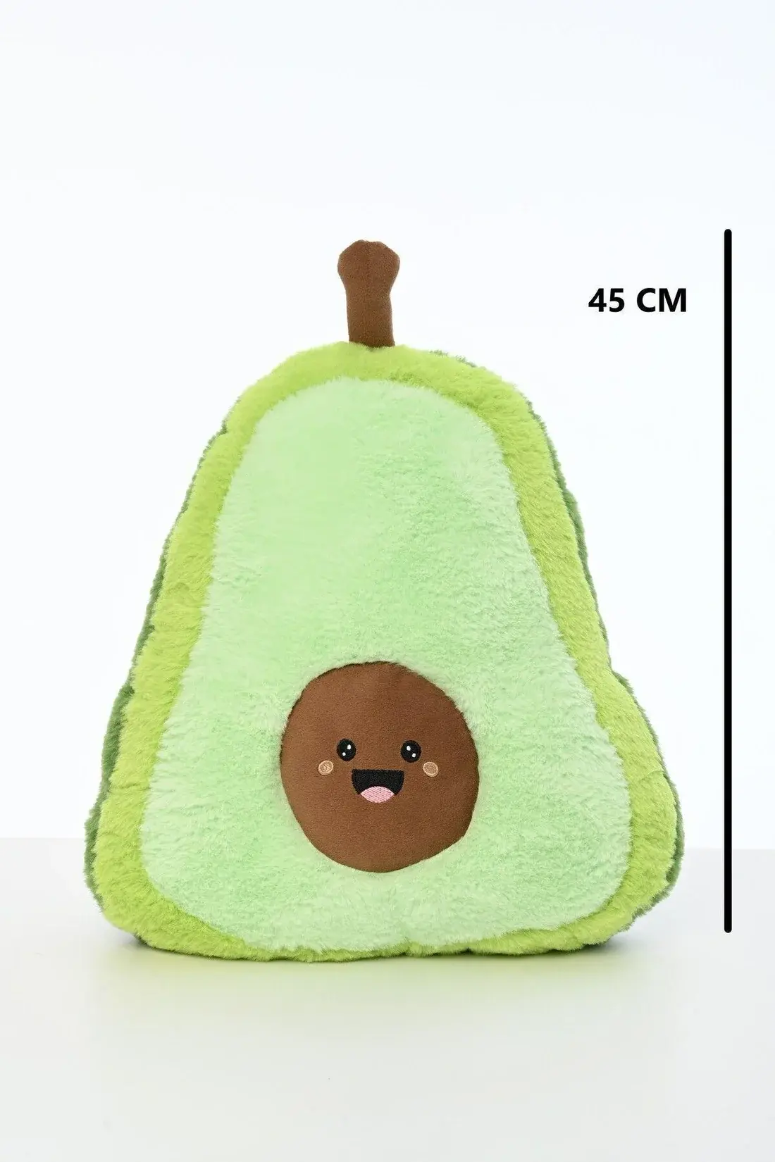 Pufu Avokado Yastık Oyuncak Peluş Uyku Arkadaşı Yeşil 45 Cm