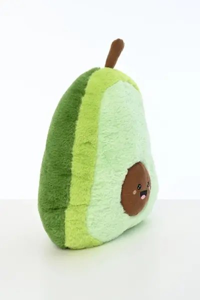 Pufu Avokado Yastık Oyuncak Peluş Uyku Arkadaşı Yeşil 45 Cm