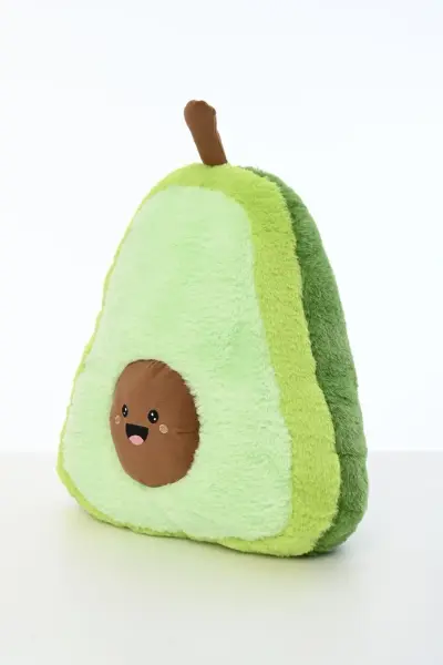 Pufu Avokado Yastık Oyuncak Peluş Uyku Arkadaşı Yeşil 45 Cm