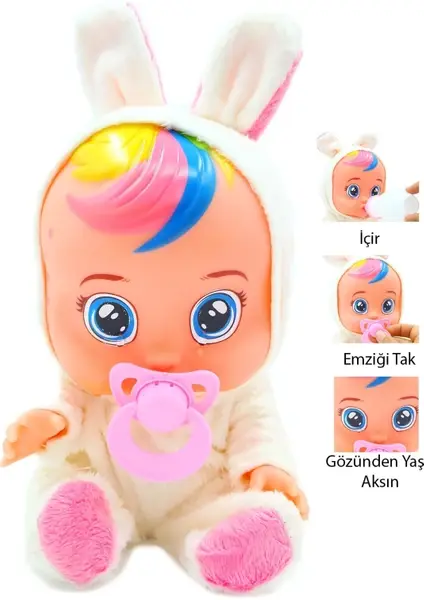 Toyx Ağlayan ve Konuşan Et Bebek 20 cm – İnteraktif Oyuncak
