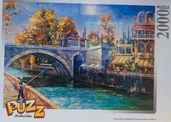 2000 Parça Nehirdeki Balıkçı Puzzle
