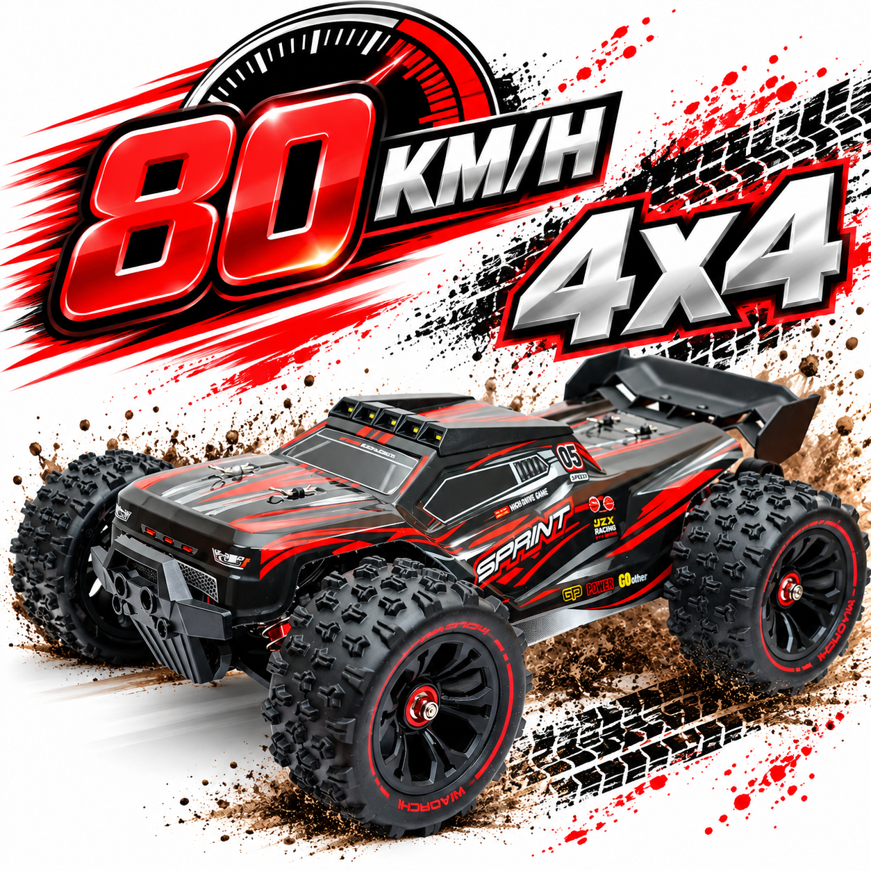 Vardem RC Tenspeed 80 Km Hızlı 4x4 RC Araba