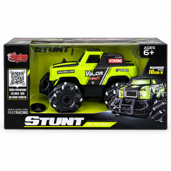 Vardem 4x4 Stunt Uzaktan Kumandalı Şarjlı Işıklı Akrobatik Araba 2.4 GH +6 Yaş