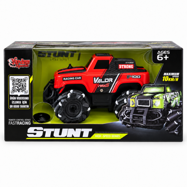 Vardem 4x4 Stunt Uzaktan Kumandalı Şarjlı Işıklı Akrobatik Araba 2.4 GH +6 Yaş