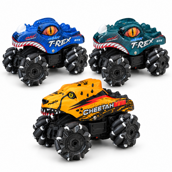 Vardem 4x4 Stunt Uzaktan Kumandalı Şarjlı Işıklı Akrobatik T-Rex Araba 2.4 GHz – 6+ Yaş