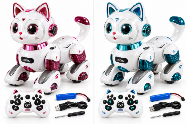 Vardem Hikâye Anlatan Akıllı Robot Kedi 27 cm Mavi – Eğitici, Kumandalı, 3+ Yaş