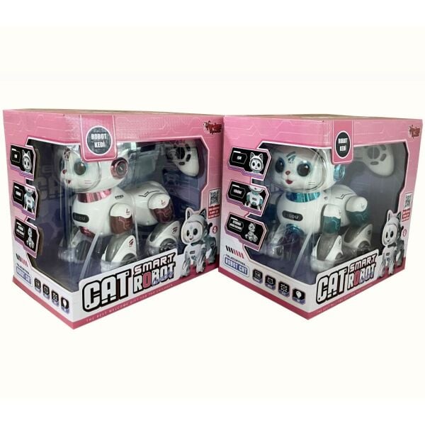 Vardem Hikâye Anlatan Akıllı Robot Kedi 27 cm Mavi – Eğitici, Kumandalı, 3+ Yaş