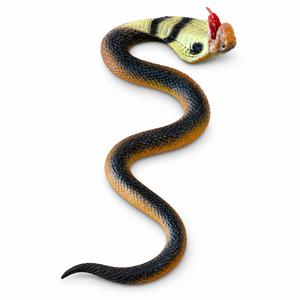 Python Esnek ve Yumuşak Oyuncak Kobra Yılan (40+ cm)
