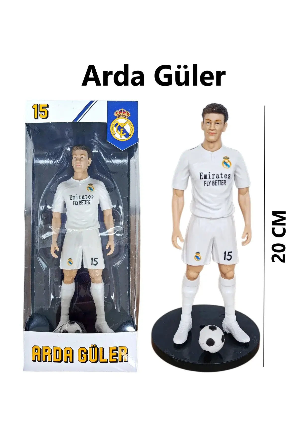 Arda Güler Figür Oyuncak 20 Cm – Gerçekçi Detaylı Futbolcu Figürü