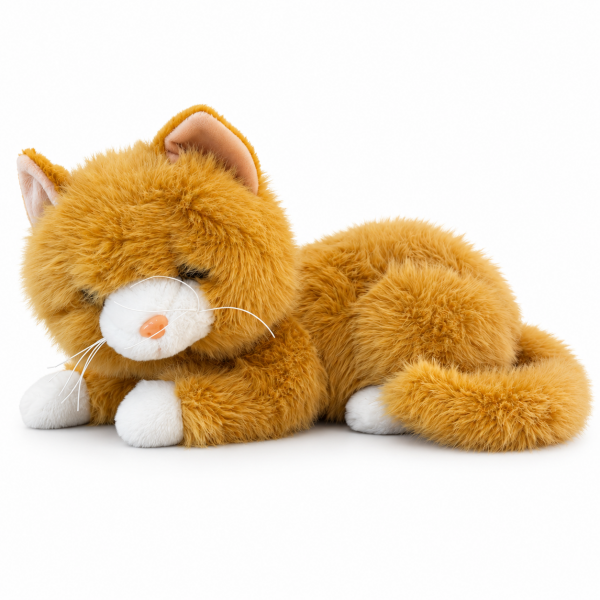 Vardem Miyavlayan Yumuşak Tüylü Peluş Kedi 40 cm – Sarı