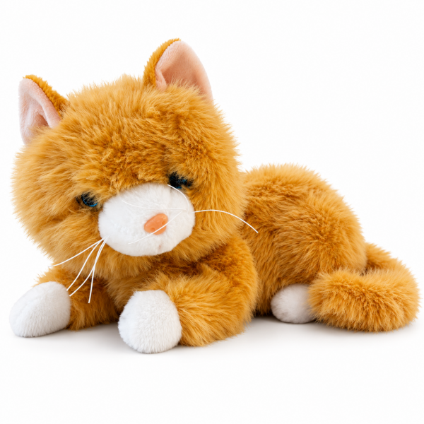 Vardem Miyavlayan Yumuşak Tüylü Peluş Kedi 40 cm – Sarı