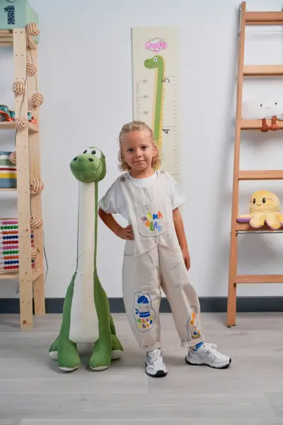 Viral Yeşil Dinozor Peluş Oyuncak 1 Metre – Uzun Boyunlu Dev Dino