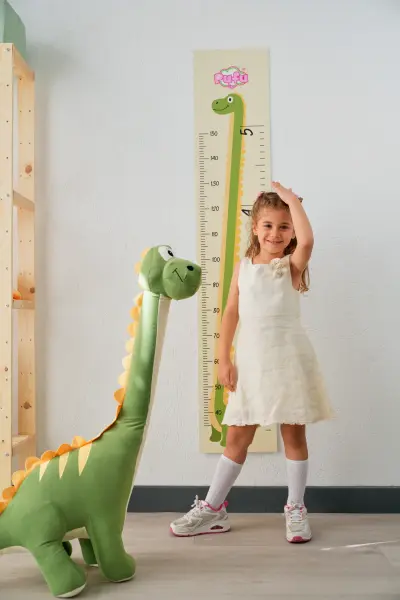 Viral Yeşil Dinozor Peluş Oyuncak 1 Metre – Uzun Boyunlu Dev Dino